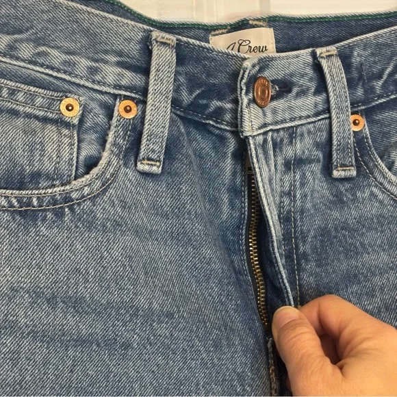 J. Crew Slouchy Boyfriend Jean Cotton Straight Leg Ankle 25P - Picture 3 of 13